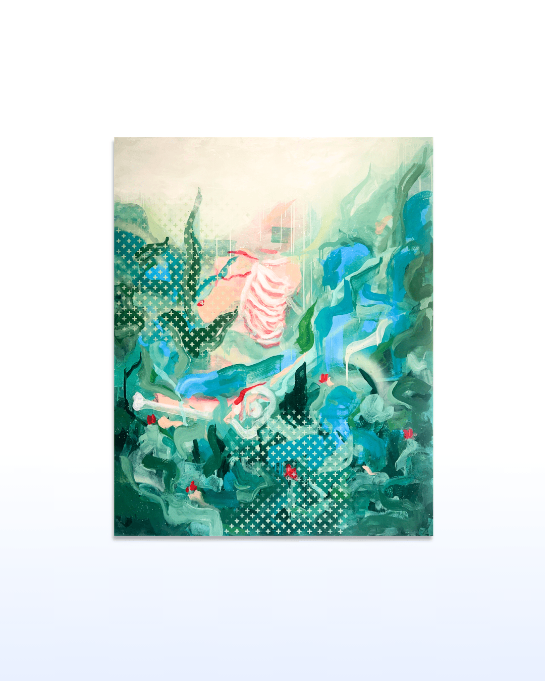 Eden, 2026, Mixed media on canvas, 120 x 150 cm